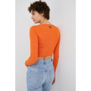Tričko s dlhým rukávom XT Studio dámske, oranžová farba