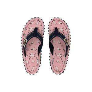 Žabky Gumbies Islander dámske, ružová farba, na plochom podpätku