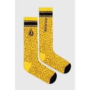 Ponožky Volcom pánske, žltá farba