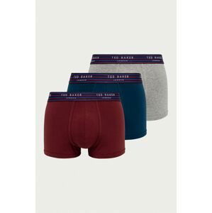 Boxerky Ted Baker (3-pack) pánske, tmavomodrá farba