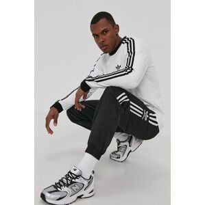 Tričko s dlhým rukávom adidas Originals GN3477-WHITE, pánske, biela farba, jednofarebné