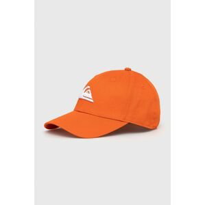 Detská baseballová čiapka Quiksilver oranžová farba, s nášivkou