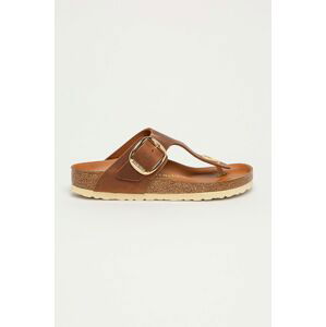 Birkenstock - Kožené žabky Gizeh Big Buckle 1018745-Cognac,