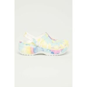 Šľapky Crocs Classic Platform Tie Dye Graph dámske 207151