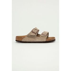 Birkenstock - Semišové šľapky Arizona 951301-Taupe,