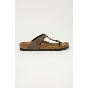 Žabky Birkenstock Gizeh pánske, hnedá farba, 43751.M