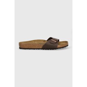 Šľapky Birkenstock Madrid hnedá farba