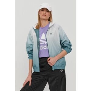 Bunda adidas Originals GN2813 dámska, zelená farba, prechodná