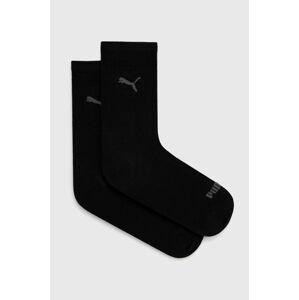 Ponožky Puma 2-pak dámske, čierna farba
