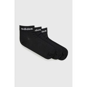 Ponožky adidas (3-pack) GE6177 pánske, čierna farba