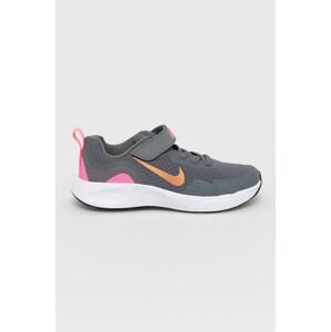 Topánky Nike Kids šedá farba