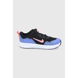 Topánky Nike Kids čierna farba