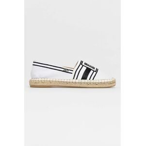 Espadrilky Karl Lagerfeld biela farba