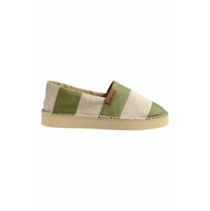 Espadrilky Havaianas zelená farba, na platforme