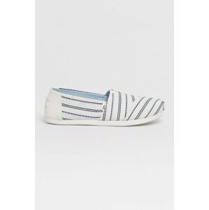 Espadrilky Toms biela farba