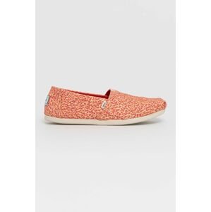 Espadrilky Toms Alpargata červená farba