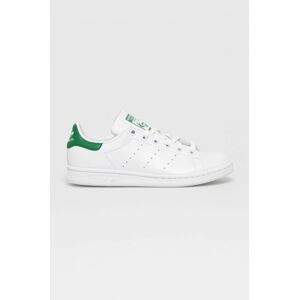 Topánky adidas Originals FX5502.D-WHT/GRN, biela farba, na plochom podpätku