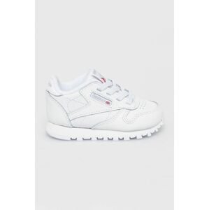 Detské topánky Reebok Classic CL LTHR FZ2093 biela farba