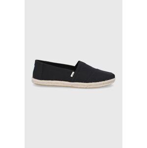 Espadrilky Toms Alpargata Rope čierna farba