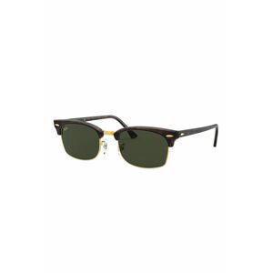 Slnečné okuliare Ray-Ban CLUBMASTER SQUARE hnedá farba, 0RB3916