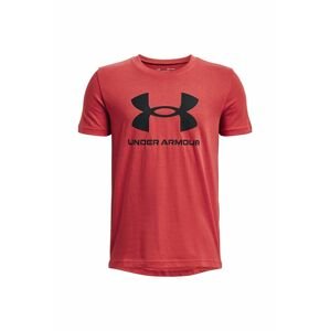 Detské bavlnené tričko Under Armour čierna farba, s potlačou