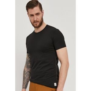 Tričko PS Paul Smith pánske, čierna farba, jednofarebné
