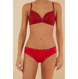 Brazílske nohavičky women'secret THIRD ROUND červená farba, 876774