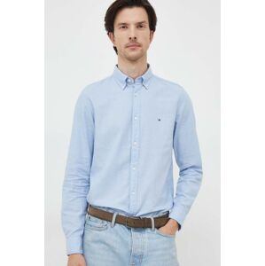 Bavlnená košeľa Tommy Hilfiger pánska, slim, s golierom button-down