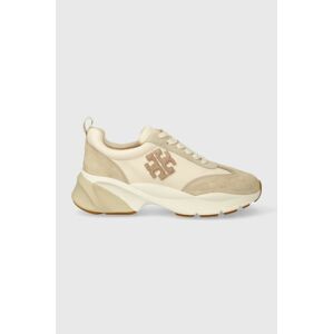 Tenisky Tory Burch Good Luck Trainer béžová farba, 83833.700.N