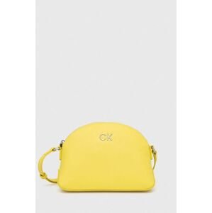 Kabelka Calvin Klein žltá farba