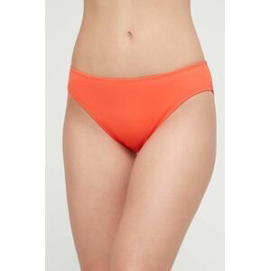 Plavky Lauren Ralph Lauren oranžová farba
