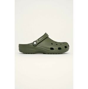 Šľapky Crocs Classic pánske, zelená farba, 10001