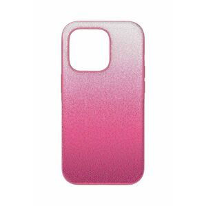 Puzdro na mobil Swarovski 5650833 HIGH 14 PRO ružová farba
