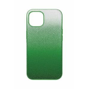 Puzdro na mobil Swarovski IPhone 14 zelená farba