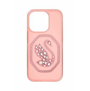 Puzdro na mobil Swarovski iPhone® 14 Pro ružová farba