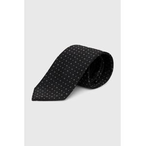 Hodvábna kravata BOSS béžová farba