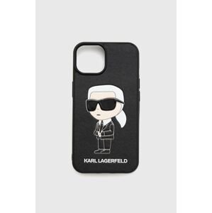 Puzdro na mobil Karl Lagerfeld iPhone 14 čierna farba