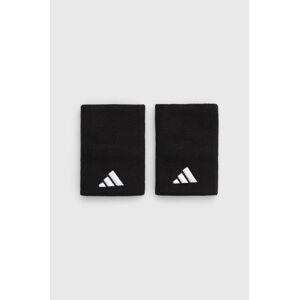 Potítka adidas Performance 2-pak čierna farba