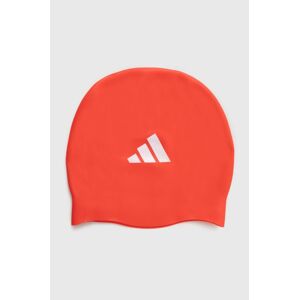 Plavecká čiapka adidas Performance červená farba