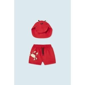 Detské plavkové šortky Mayoral červená farba