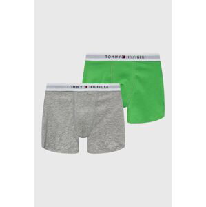 Detské boxerky Tommy Hilfiger zelená farba