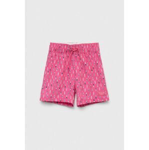Detské plavkové šortky Abercrombie & Fitch ružová farba