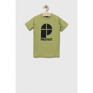 Detské tričko Protest PRTBERENT JR zelená farba