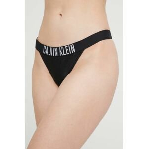 Brazílske plavkové nohavičky Calvin Klein čierna farba