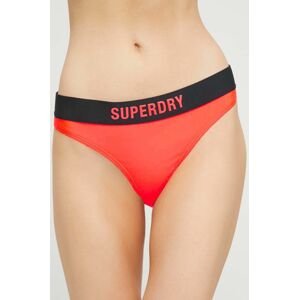 Plavkové nohavičky Superdry oranžová farba