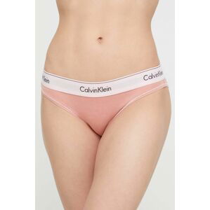 Nohavičky Calvin Klein Underwear oranžová farba