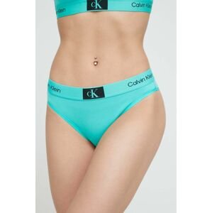 Nohavičky Calvin Klein Underwear tyrkysová farba