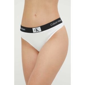 Tangá Calvin Klein Underwear biela farba