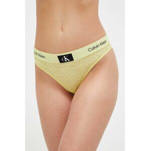 Tangá Calvin Klein Underwear žltá farba
