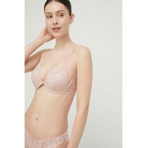 Podprsenka women'secret FEMININE LACE ružová farba, čipkovaná, jednofarebná, 3545765